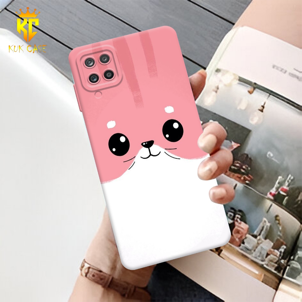 Case Motif SAMSUNG A12 Aesthetic Bahan Softcase silicon Lentur - Skin /  Casing Handpone