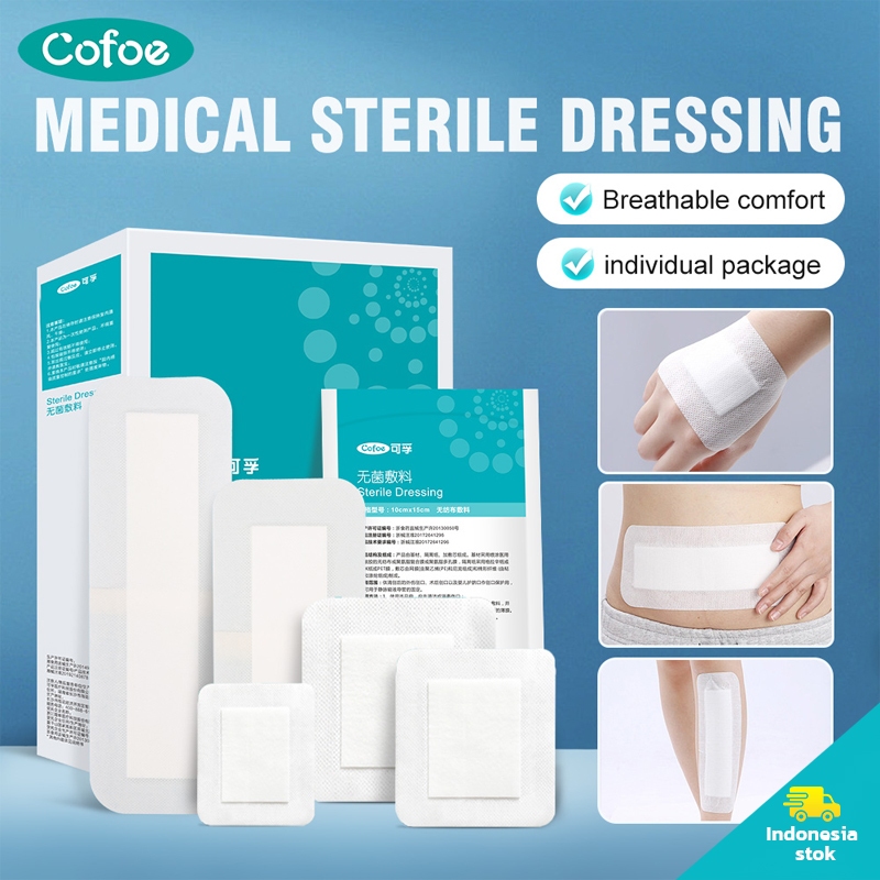 50pcs Cofoe Plester Luka Operasi Caesar Plester Operasi Luka Pasca Operasi Perban Anti Air Tegaderm
