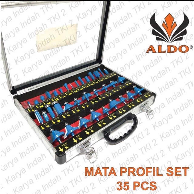 ALDO MATA PROFIL 35PCS PROFILE ROUTER BIT SET 35 PCS