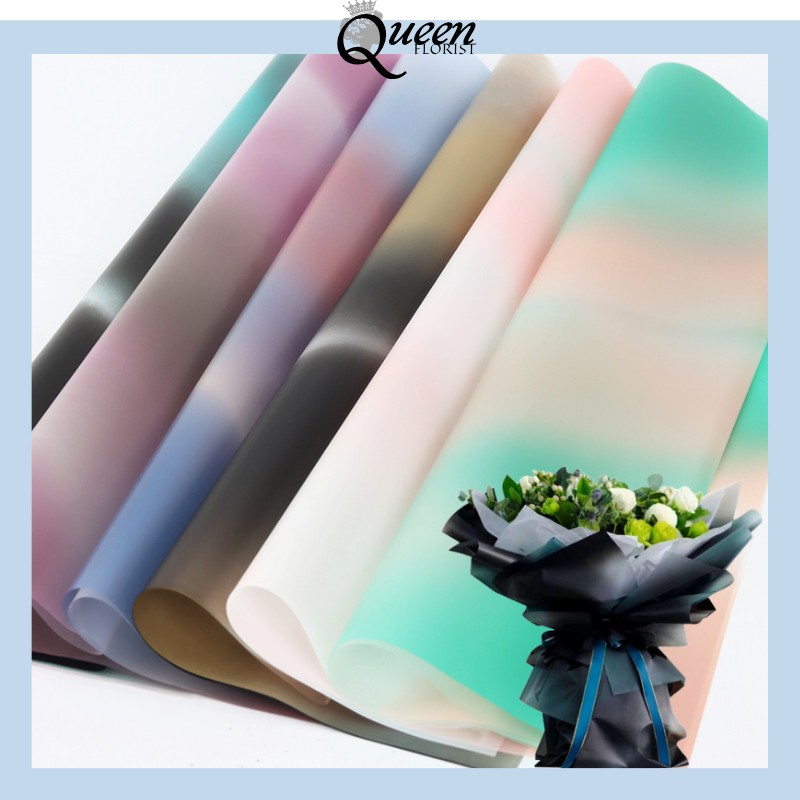 

Kertas Buket Gradient Flower Wrapping Color Waterproof Florist KB31