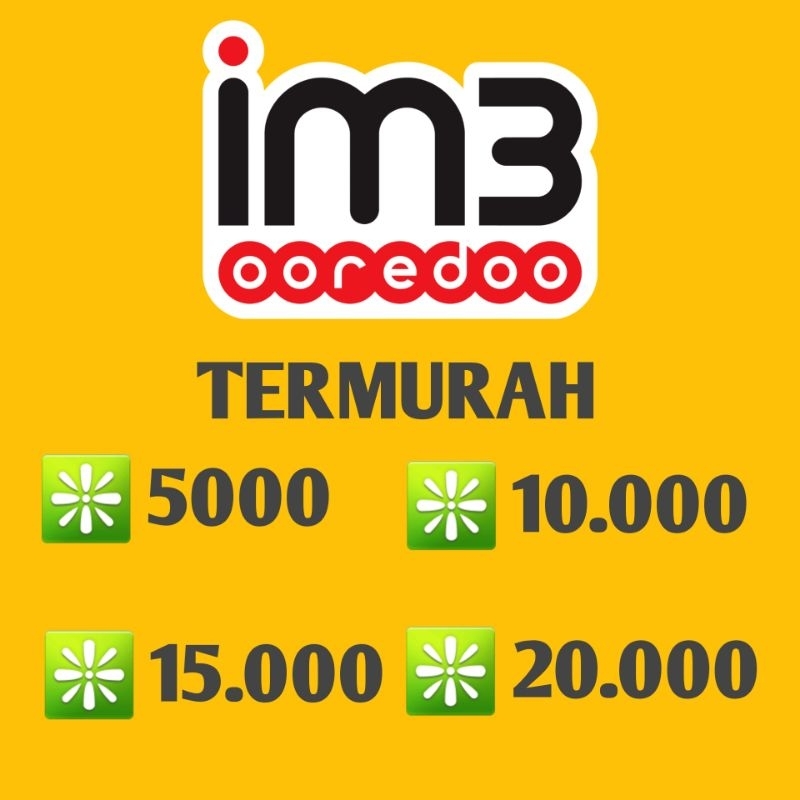 Pulsa Indosat Im3 Murah 5000 10000 15000 20000