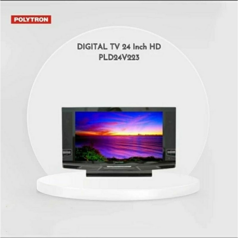 Polytron PLD 24V223 Televisi 24 Digital TV Semi Tabung DVB-T2 Garansi Resmi SNI