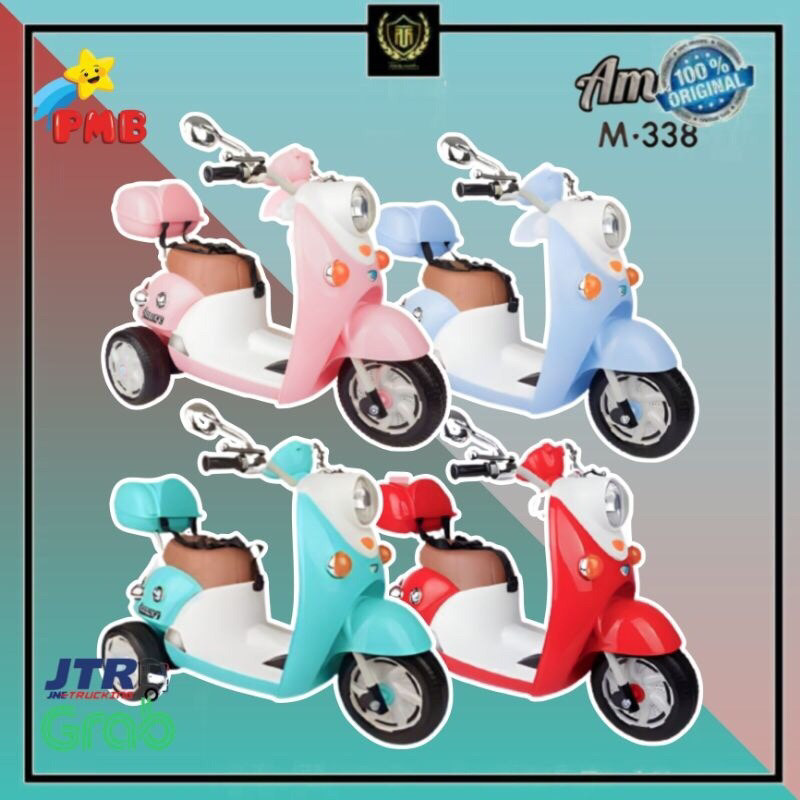 MOJOKIDS - MAINAN ANAK MOTOR AKI PMB 338 scoopy / fio REMOTE