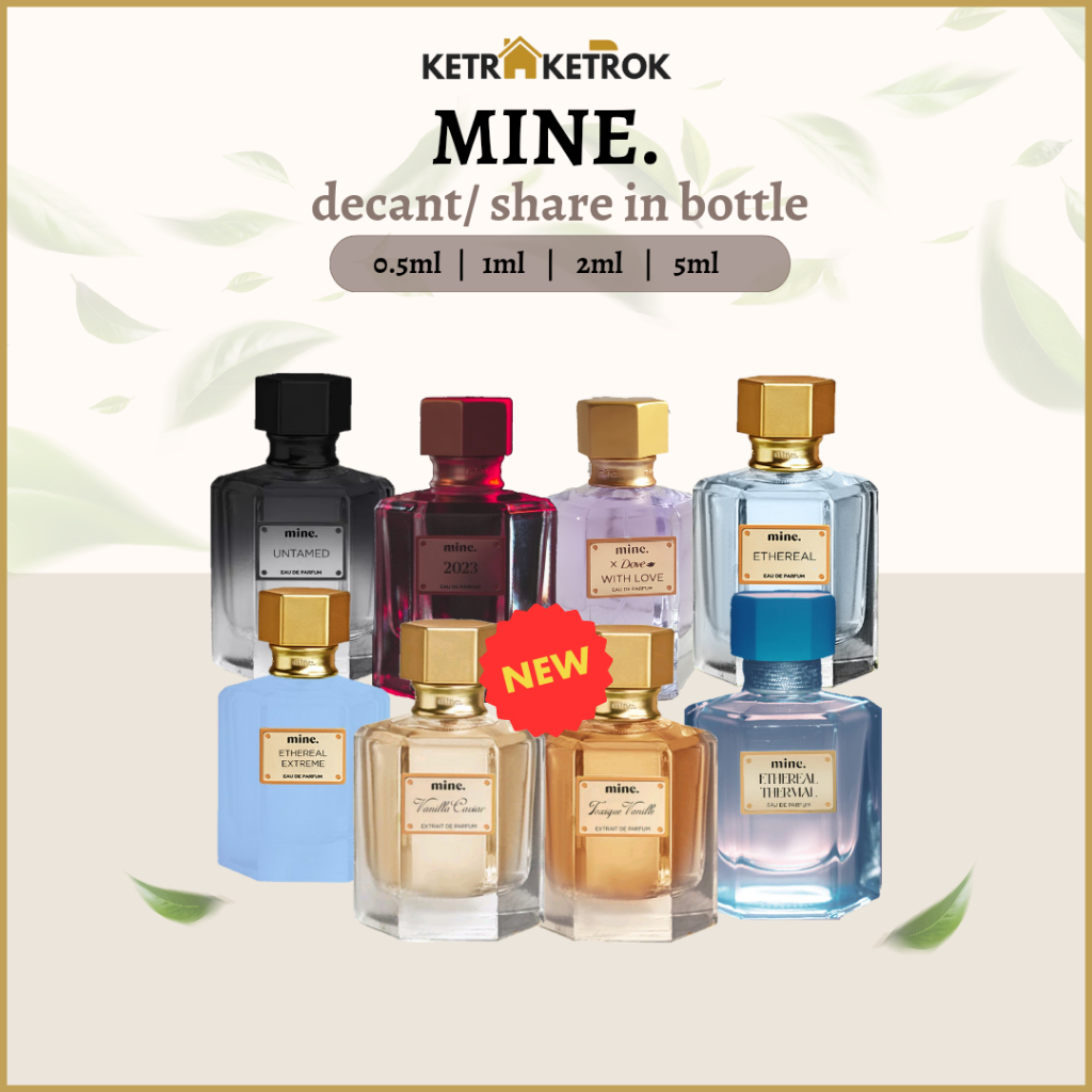 Decant Share Perfume Parfum MINE. Mine Vanilla Caviar Toxique Vanille Untamed / Ethereal / Ethereal 