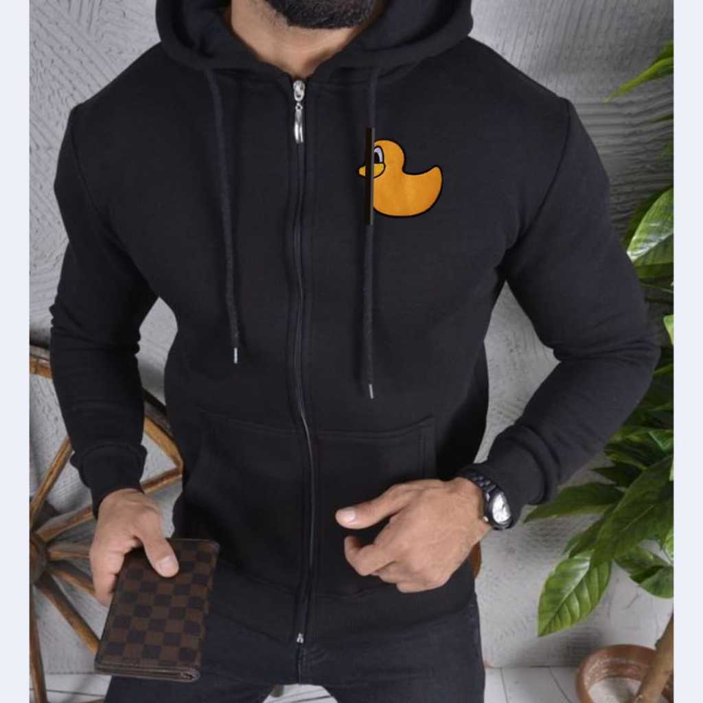 HOODIE ZIPPER PANCOAT PRIA DEWASA DUCK BORDIR SAMPING / PULLOVER HOODIE DISTRO TERBARU