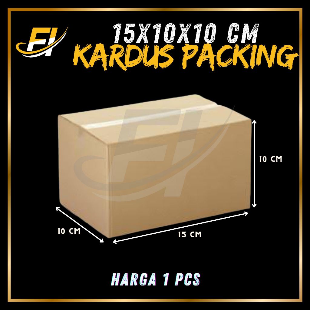 

Kardus Packing Fi Paper Box15x10x10 - Kemasan Karton Box Dus Kotak Packaging Polos Murah Baru