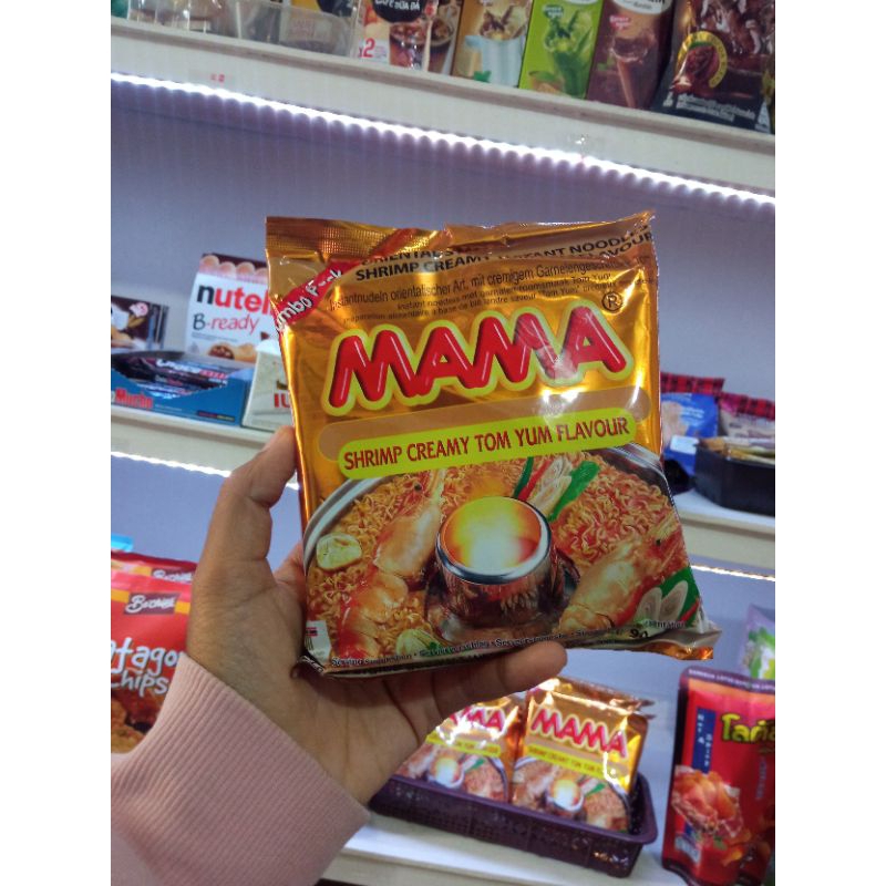 

Mie MAMA SHRIMP CREAMY TOM YUM FLAVOUR