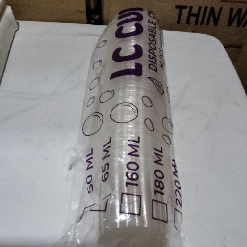 Cup Puding Jelly 90 ml ulir 1 pack isi 50 pcs dan Lid/ Tutup, Cup Puding Bergelombang wadah agar Jel