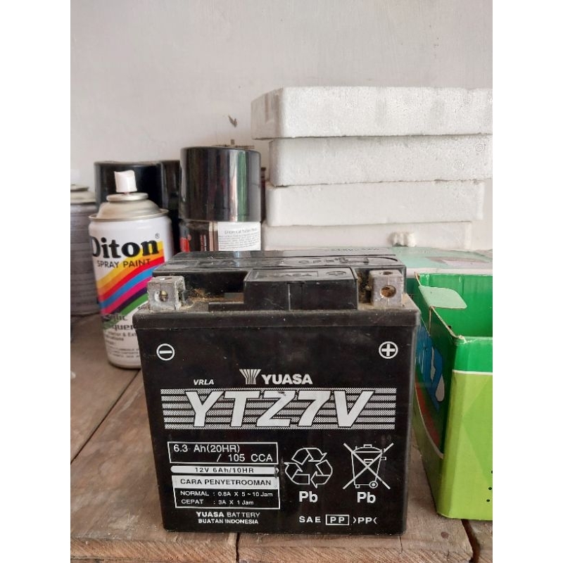 Aki motor YTZ7V bekas/second NMax,Lexi,Aerox dll