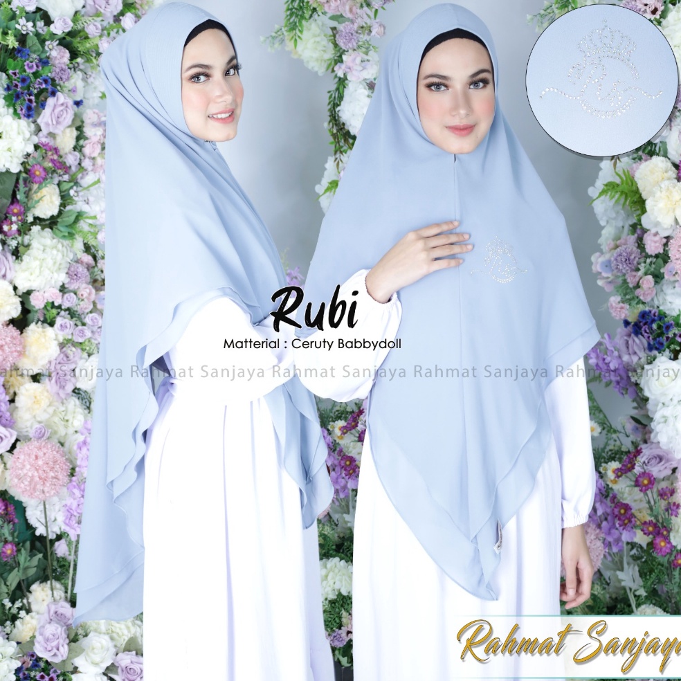 ART E47E TERBARUKHIMAR 2 LAYAR JUMBO MODEL MUTIARA SAWAROSKY RAHMAT SANJAYA KHIMAR 2 LAYAR JUMBO BAH