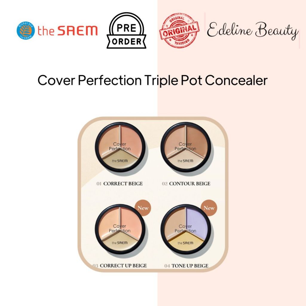 The Saem Cover Perfection Triple Pot Concealer