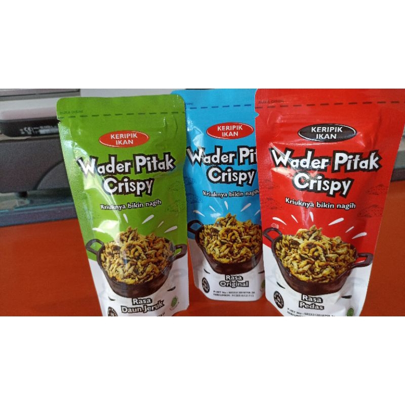 

wader pitak crispy/ wader crispy/ wader gurih dan renyah, kripik ikan wader 50gram