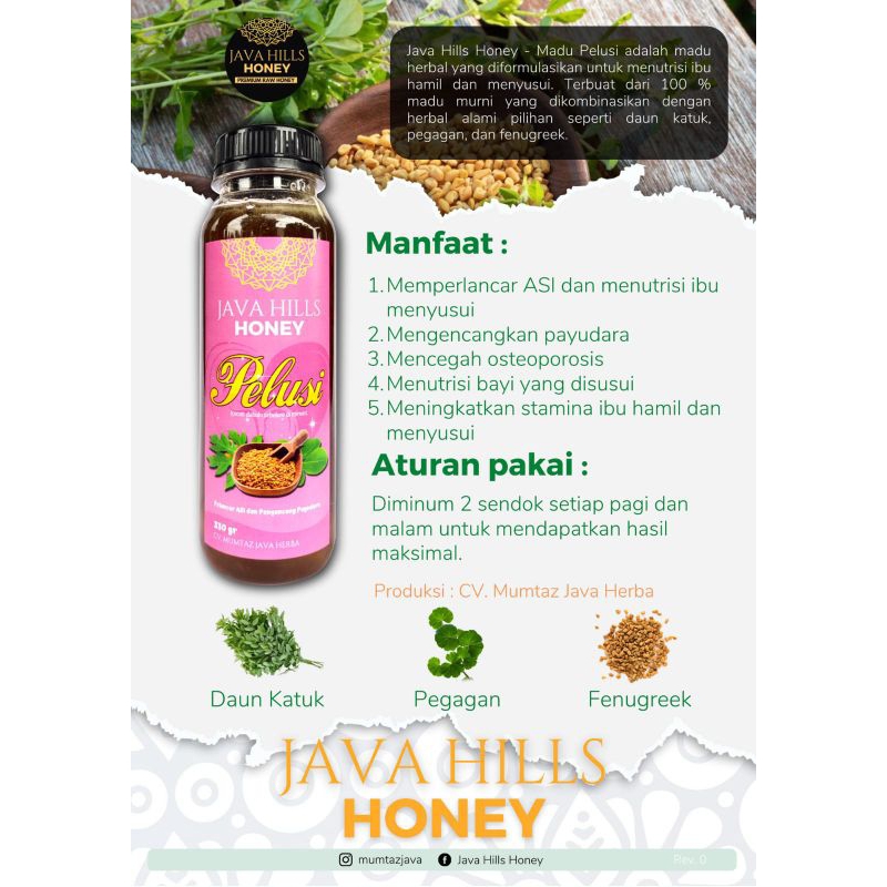 

Java Hills Honey - Madu Pelusi 320gr