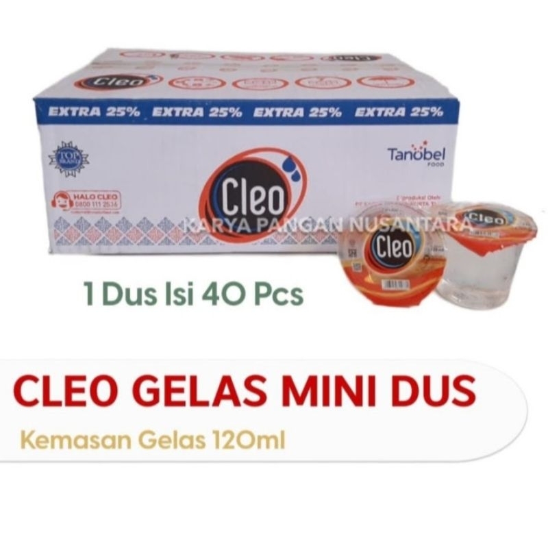 

Cleo Gelas mini ukuran 120ml isi 40pcs