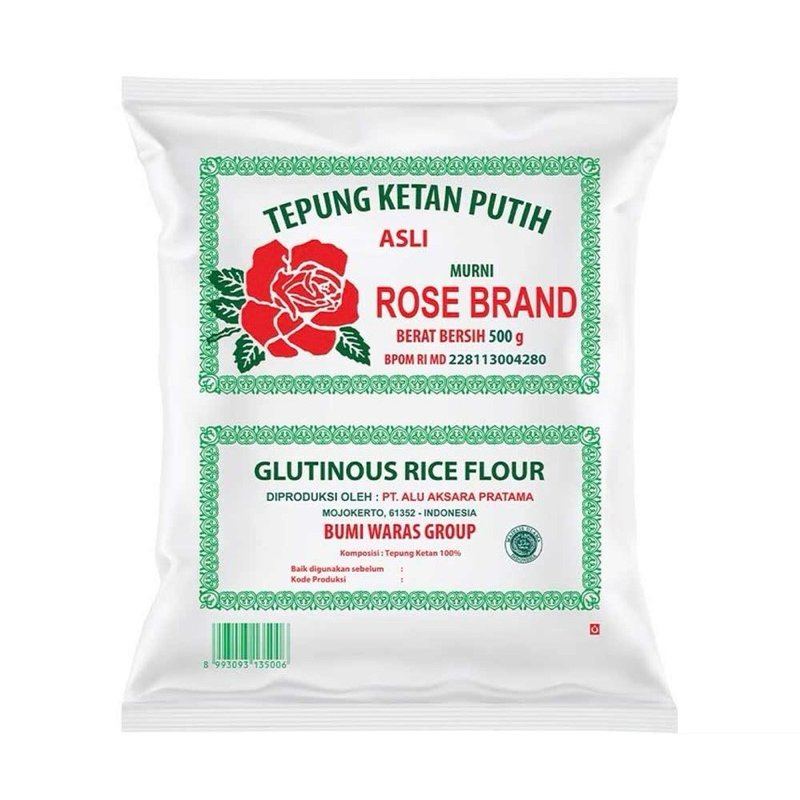

Tepung Ketan Putih Rose Brand 500g grosir termurah