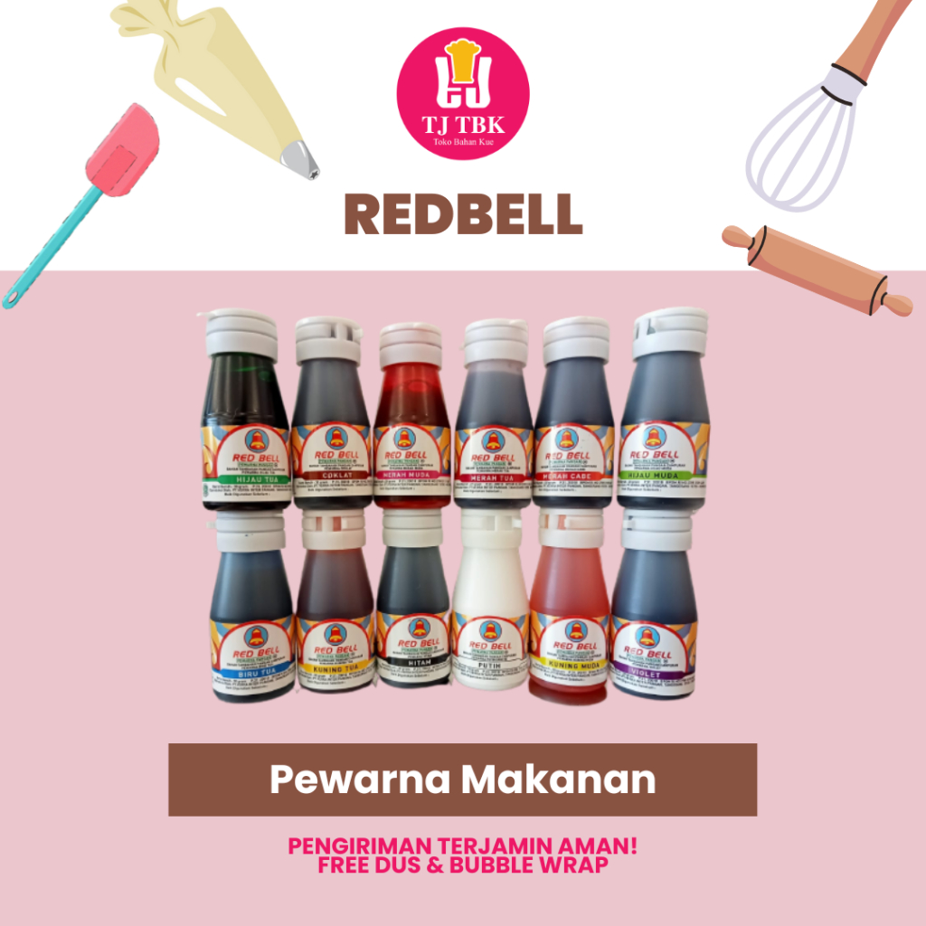 

Red Bell Pewarna Makanan 30g / Food Coloring Red Bell | Toko Bahan Kue TJ