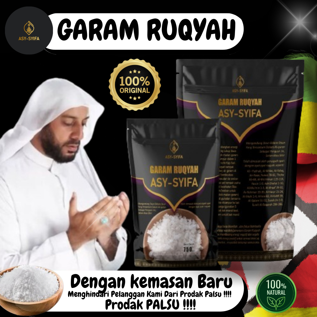 

Garam Asma Ruqyah AsySyifa Original - Menetralisir Rumah, Toko, Tempat usaha dari Energi Negatif