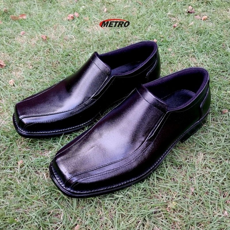 Sepatu Pantofel Pria - Kulit Asli - Produksi METRO Magetan