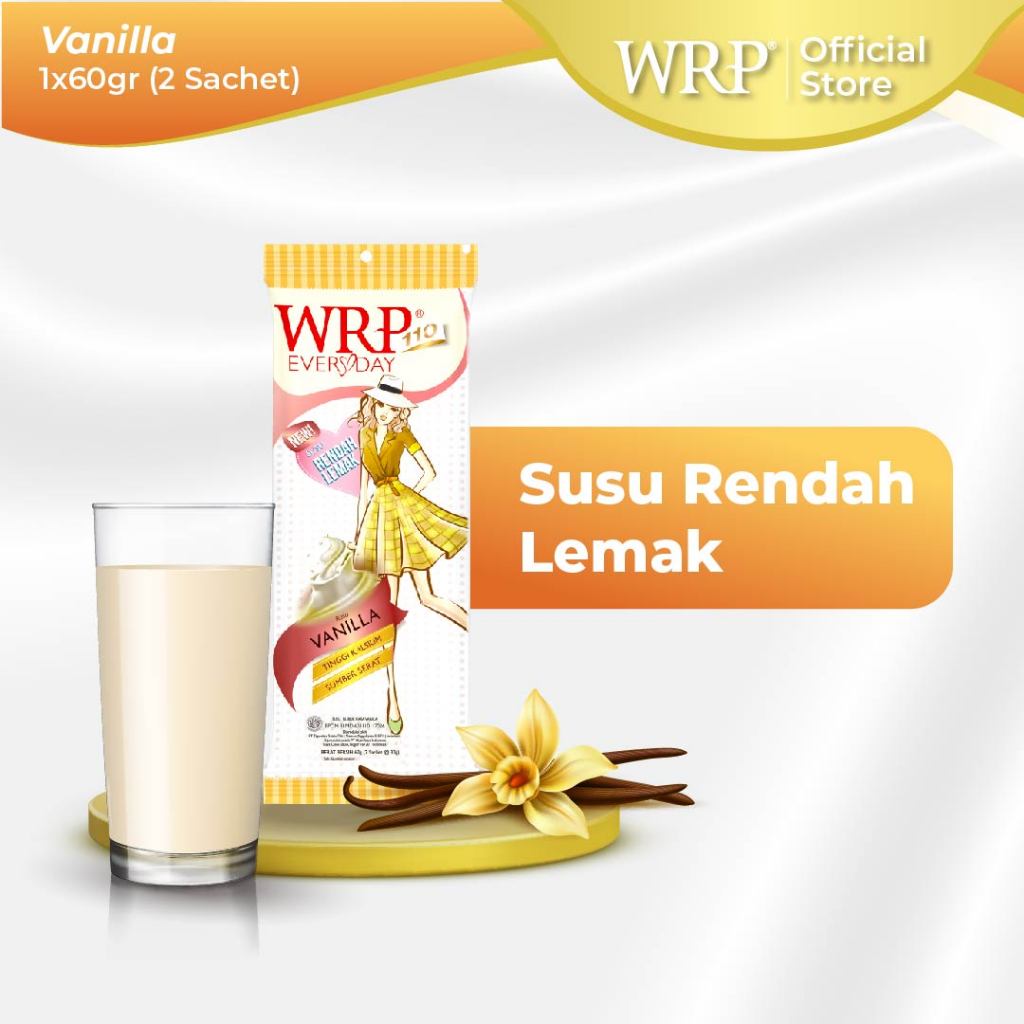 

WRP Low Fat Milk Vanilla 60g - Susu Rendah Lemak (Flash Sale)