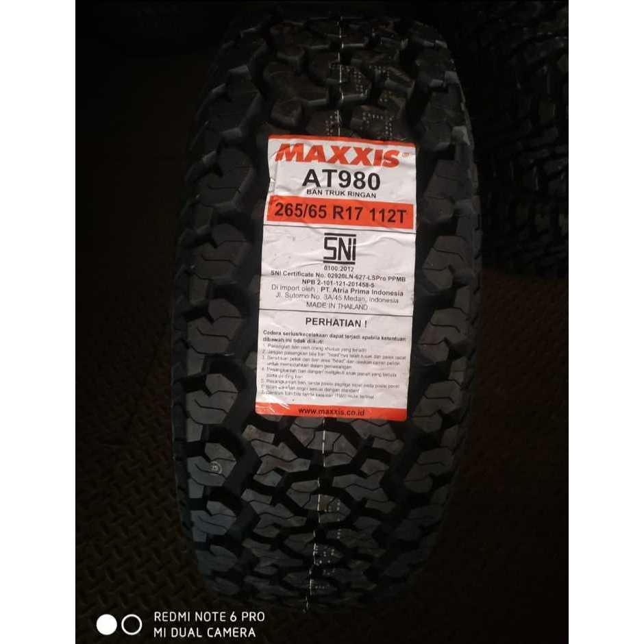 Ban Mobil Thailand 265 65 R17 Maxxis Bravo AT980 Pajero Lama , Fortuner VNT , Dll
