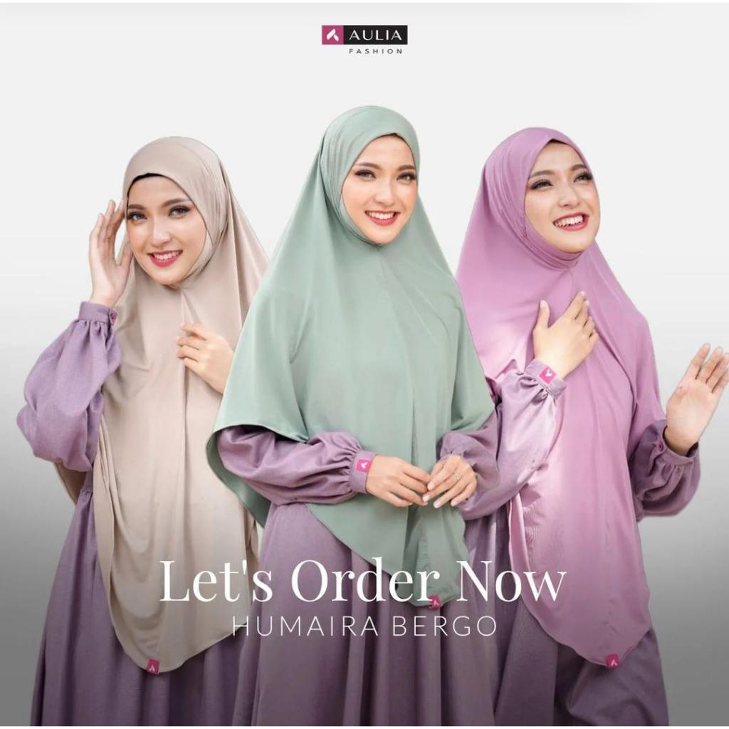 BERGO INSTAN JUMBO HUMAIRA BY AULIA - HIJAB JILBAB WANITA DEWASA REMAJA TERBARU SYARI BAHAN JERSEY M