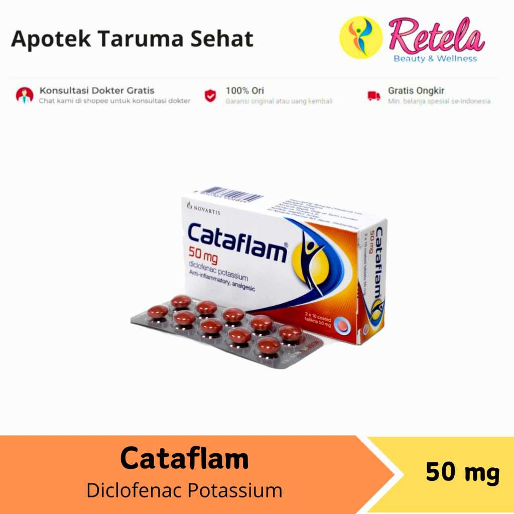 Cataflam 50 mg 10 Tablet - Obat Sakit Gigi