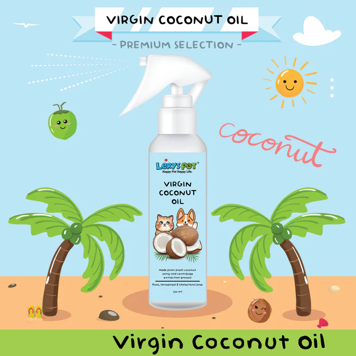 

LerysPet Virgin Coconut Oil 100ml | VCO minyak kelapa murni vitamin kesehatan bulu kulit anabul