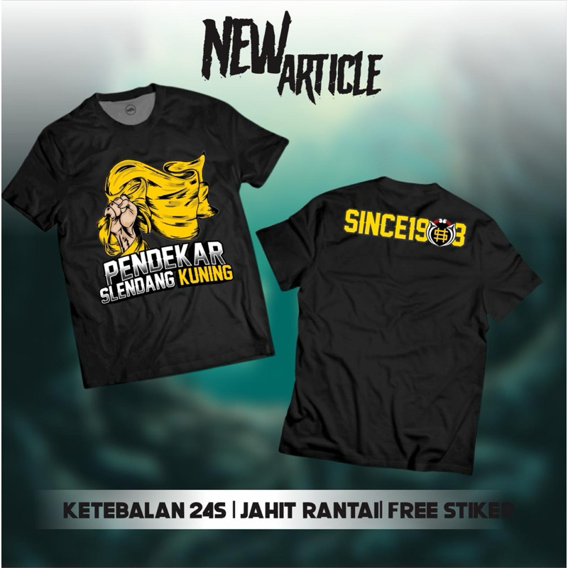 Kaos PSHW Pendekar Selendang Kuning Since 1903 Kaos Distro Bahan Nyaman