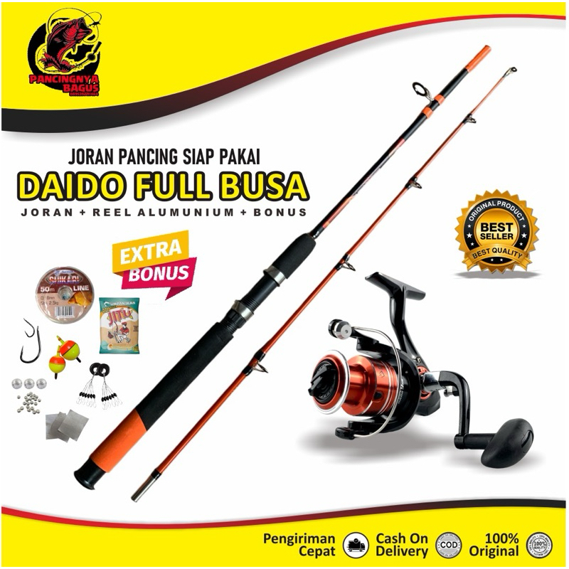 JORAN 1 SET FIBER SOLID DAIDO TERKUAT BERKUALITAS 150 165 180 210M | JORAN SAMBUNG 2 DAIDO MURAH KUA