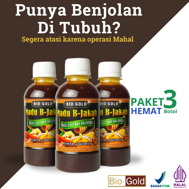 

Madu BAJAKAH Plus Ekstrak Kunyit Putih Dan Keladi Tikus BPOM - 3 Botol