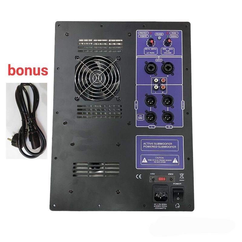 power kit Aktif mesin subwoofer aktip untuk subwoofer 15-18 inch 2000 watt
