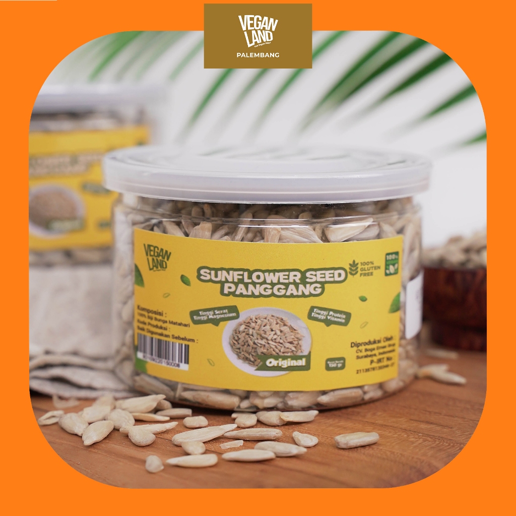 

[VEGAN] ROASTED SUNFLOWER SEED 150 GR | BIJI BUNGA MATAHARI PANGGANG ORIGINAL 150 GRAM - VL PALEMBANG
