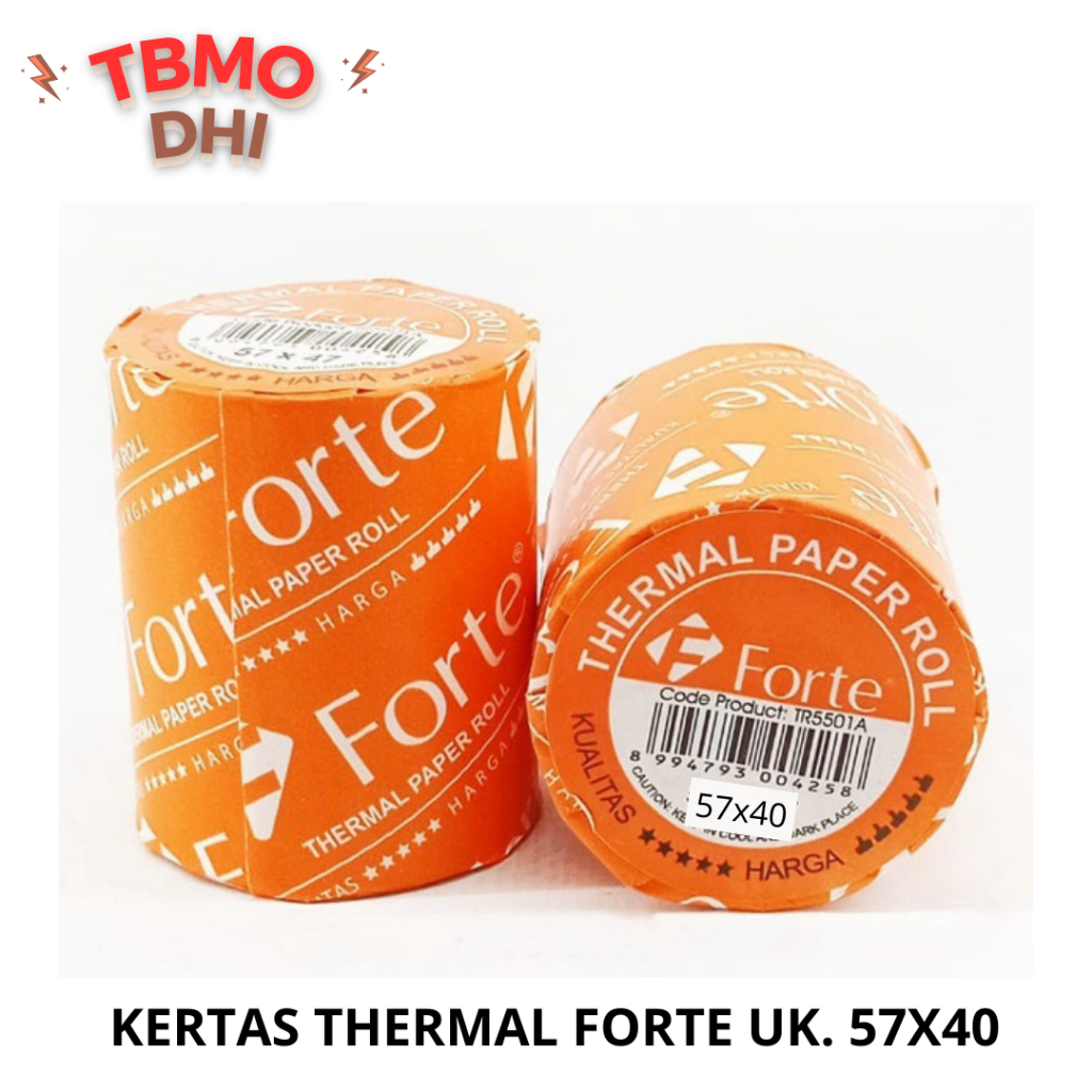 

TBMO Kertas Thermal Forte 57X40 / Struk Kasir