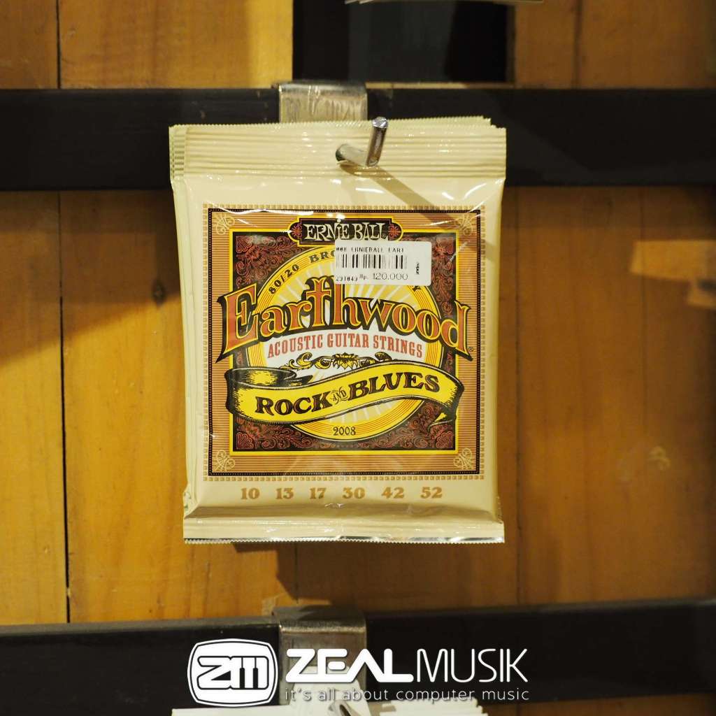 Ernie Ball Earthwood 010 / 052 Acoustic Guitar Strings - Senar Gitar Akustik - Zeal Musik Jogja
