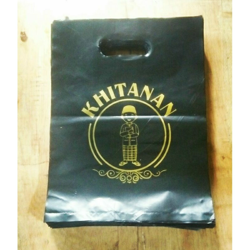 Kantong plastik khitanan/hajatan ukuran 20x30 isi 50lbr