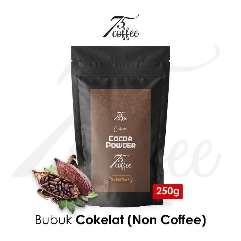 

Bubuk Cokelat Murni 250 gram (Non Coffee) - 75 Coffee