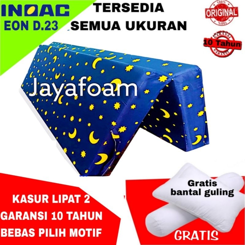 Kasur lipat 2 inoac eon d23 tebal 20cm 15 cm 10 cm 5 cm garansi 10 tahun kasur busa inoac kasur inoa