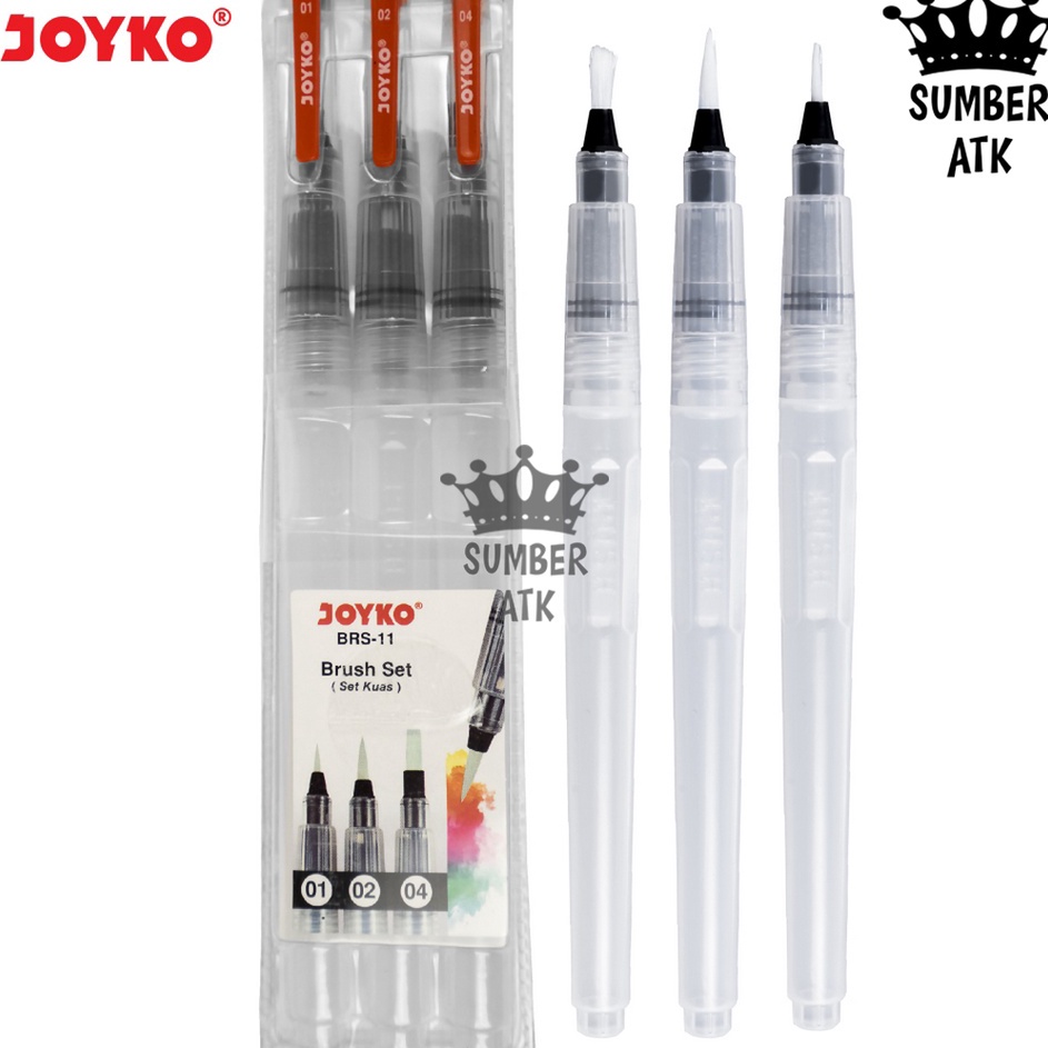 

Diskon Brush Set Alat Lukis Kuas Cat Air Minyak Acrylic Joyko BRS11