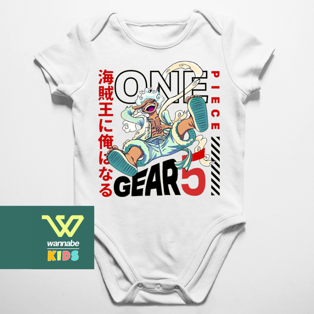 JUMPER BAYI ANIME ONE PIECE LUFFY GEAR 5 JUMPER LUCU BAJU BAYI PAKAIAN BAYI