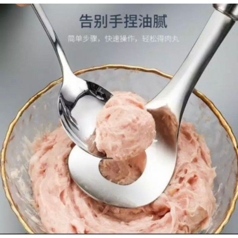 Sendok Adonan Pentol / Bakso Anti Karat