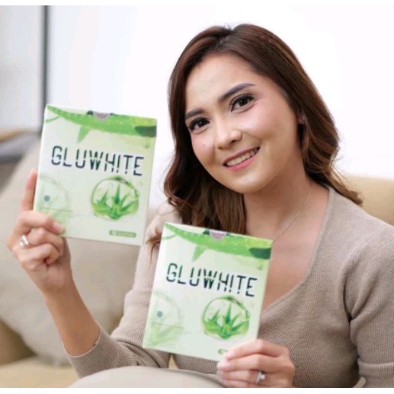 Promo - Gluwhite collagen asli drink isi 10 sachet pemutih wajah | hilangkan kerutan wahah