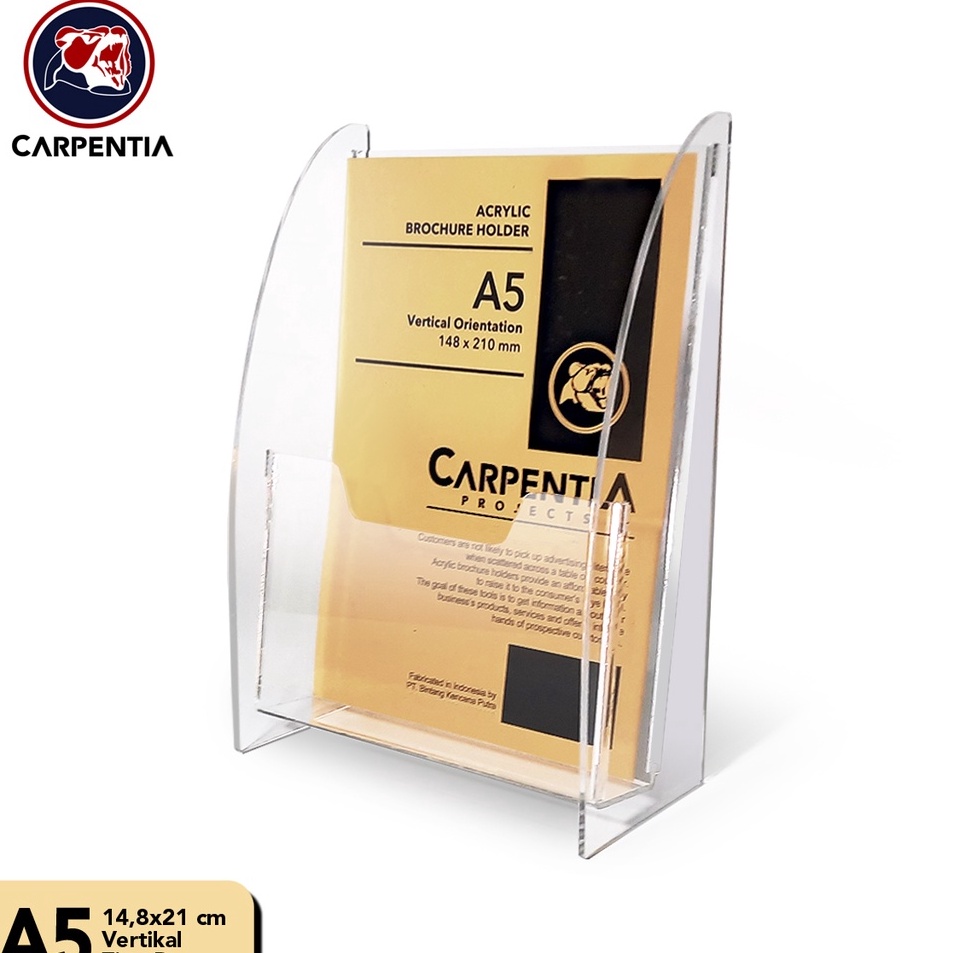 

Terkini Carpentia Brochure Holder AcrylicTempat Akrilik A5 Tipe B Bening