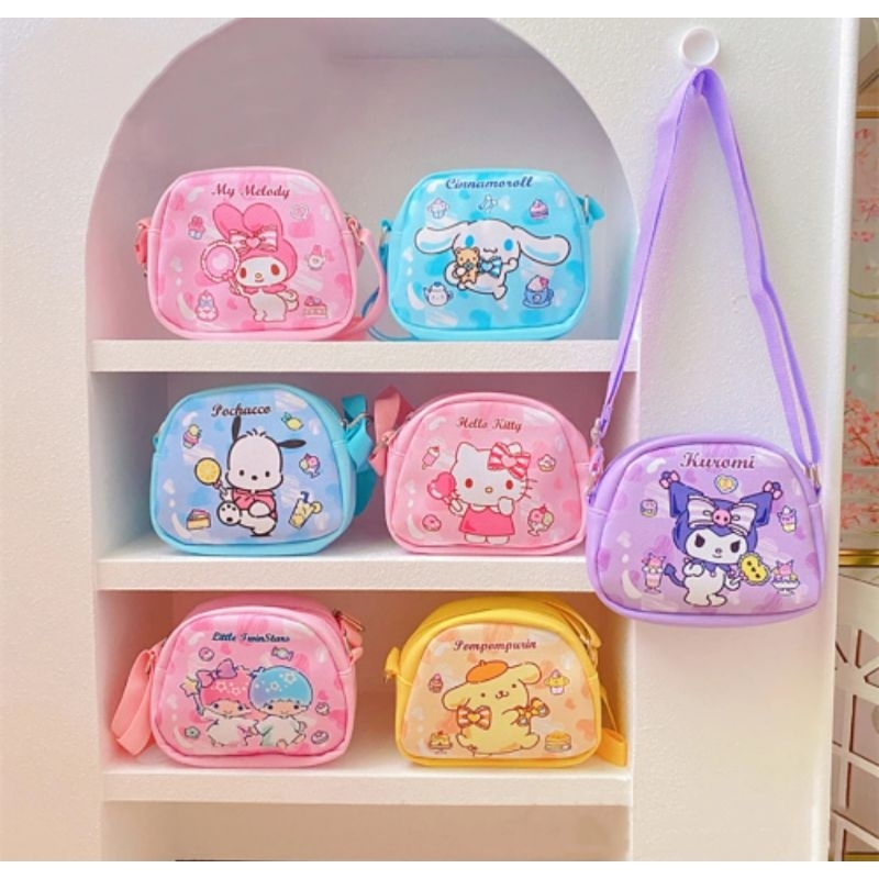 Lovely- Waistbag cinnamoroll kuromi sanrio / Tas slingbag sanrio / Tas slempang sanrio