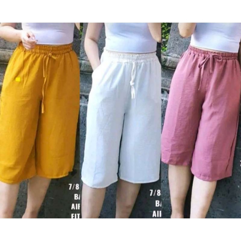 KULOT PENDEK CRINKLE 7/8/ KULOT PENDEK JUMBO