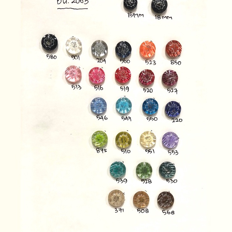 Kancing Hias Baju Wanita 15 mm  18 mm  BU 574  144 pcs