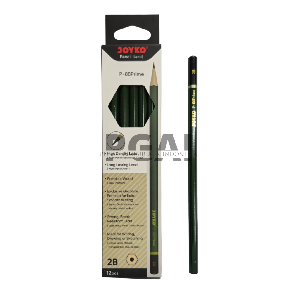 

PENSIL PENCIL 2B JOYKO P-88 PRIME FOR COMPUTER 1 PACK ISI 12 PCS ALAT TULIS STATIONERY