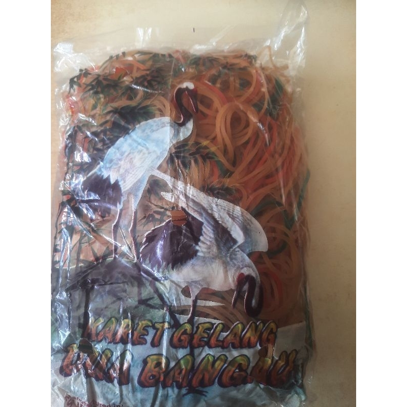 KARET GELANG PENTIL cap 2bangau 1/2 kg