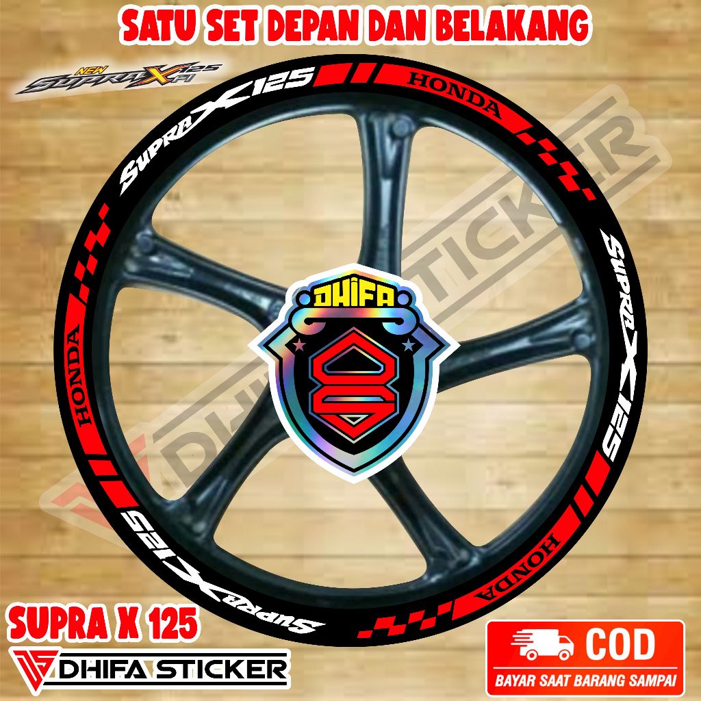 stiker velg supra x 125 velg racing