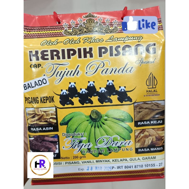 

keripik pisang tujuh panda rasa balado