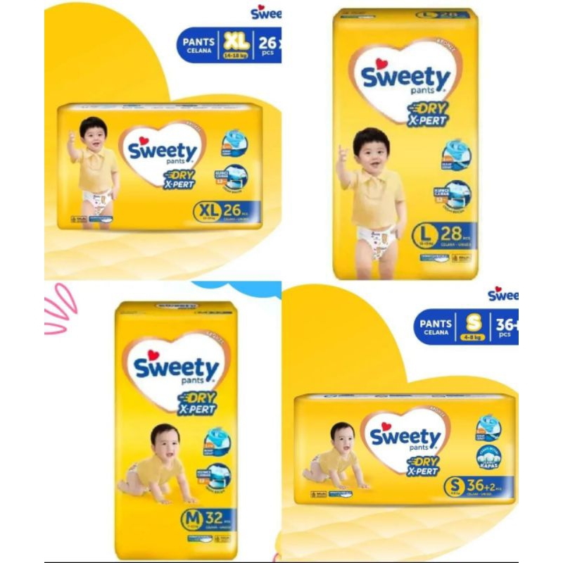 Pampers Popok Sweety Bronze Pants Celana Ukuran S / M / L / XL